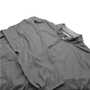 Ashworth Pullover 1/4 Zip Windbreaker Jacket Brown and Gray Check‎ S 4XL